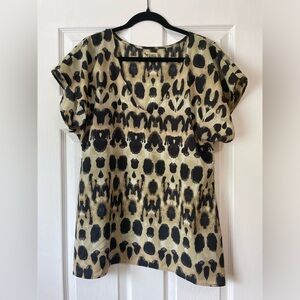 Show Me Your Mumu Printed Short Sleeve Blouse